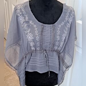 Miss Chievous Semi Sheer Top With Lace